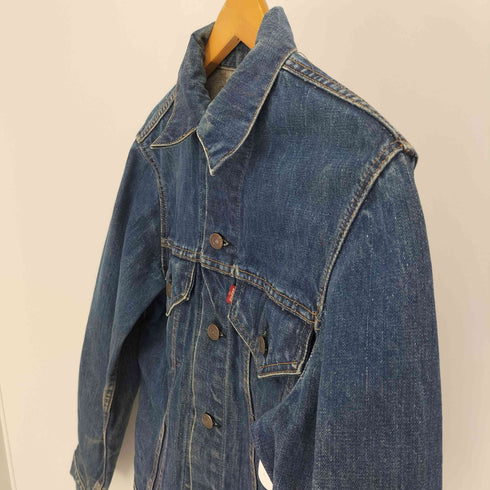 リーバイス Levis 70S 70505 4th スモール e 不均等 V 黒カン ボタン裏 525 刻印 ケアタグ デニム トラッカー ジャケット 濃紺 メンズ