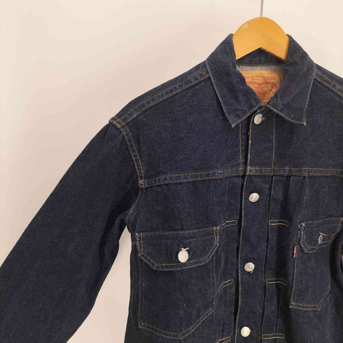 リーバイス Levis 90S USA製 507XX 1955年 2nd 復刻 モデル 両面 BIG E イエロー オレンジ ステッチ ボタン裏 555 刻印 バレンシア工場 紙パッチ デニム トラッカー ジャケット 1997年製 メンズ 40