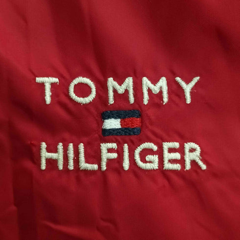 トミーヒルフィガー TOMMY HILFIGER ロゴ刺繍 ナイロン ニット切替 リバーシブル ダウン ジャケット メンズ import:L