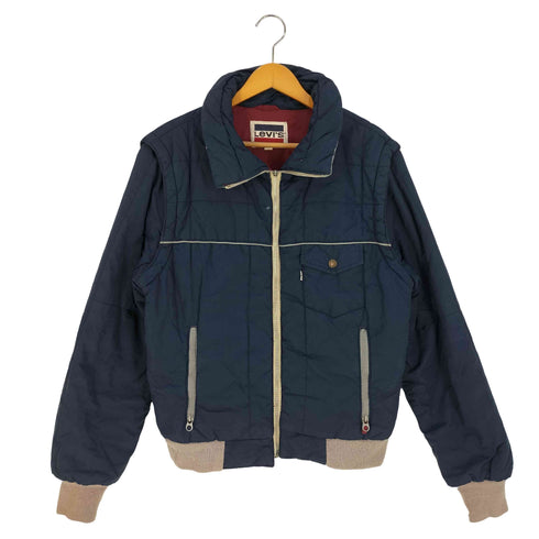 リーバイス Levis 70-80s 白タブ TALON タロンジッパー 2way 中綿ジャケット ベスト メンズ import:L