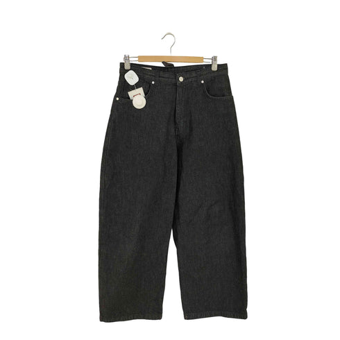 ザラ ZARA WIDE-LEGブラックデニムパンツ メンズ FR:36-38
