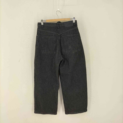 ザラ ZARA WIDE-LEGブラックデニムパンツ メンズ FR:36-38