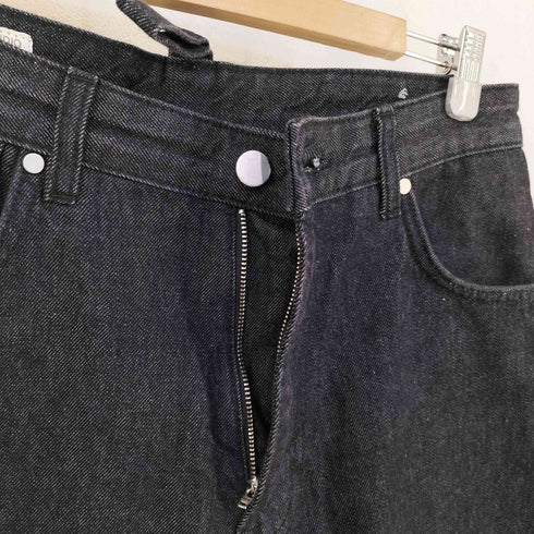 ザラ ZARA WIDE-LEGブラックデニムパンツ メンズ FR:36-38