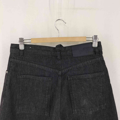 ザラ ZARA WIDE-LEGブラックデニムパンツ メンズ FR:36-38