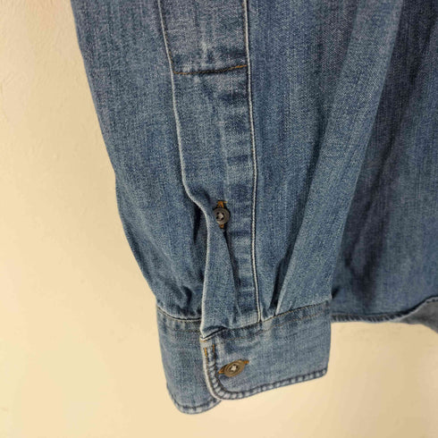 ザラ ZARA Chambray Shirt シャンブレーシャツ メンズ JPN:L