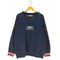 アンブロ UMBRO 90-00s ロゴ刺繍 ラグランスリーブ サイドライン クルーネック スウェット メンズ import:XL