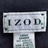 アイゾッド IZOD 90s メキシコ製 ロゴ刺繍 アクリル ニット カーディガン メンズ import:L