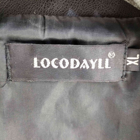 LOCODAYLL フェイクレザー ダブルライダースジャケット レディース JPN:XL