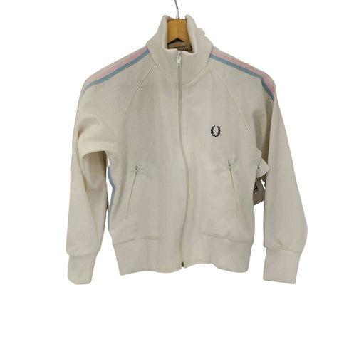 フレッドペリー FRED PERRY SPORTSWEAR 80S 緑タグ 月佳樹刺繍ロゴ トラックジャケット レディース JPN:M