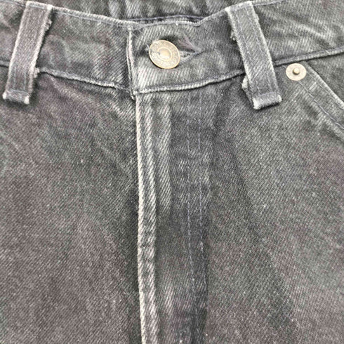 リーバイス Levis 90S 94年 01月製 ボタン裏512 550 オレンジタブ 後染めブラックデニムパンツ メンズ W32
