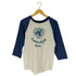 ソフィー SOFFE 80-90s USA製 プリント シングルステッチ ラグランスリーブ Tシャツ メンズ import:M