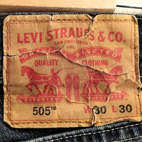 リーバイス Levis 505 Regular Fit ジップフライ デニムパンツ メンズ W30 L30