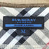 バーバリーブルーレーベル BURBERRY BLUE LABEL ホースロゴ 刺繍 エポレット 襟ノバチェック ヘンリーネック スウェット レディース import:M