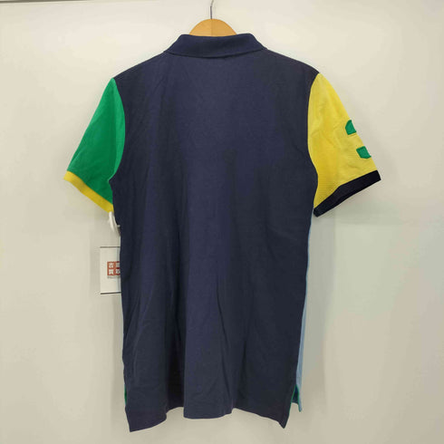 ポロバイラルフローレン Polo by RALPH LAUREN ポニー刺繍 マルチカラー S/S ポロ シャツ メンズ import:XL