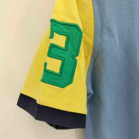 ポロバイラルフローレン Polo by RALPH LAUREN ポニー刺繍 マルチカラー S/S ポロ シャツ メンズ import:XL