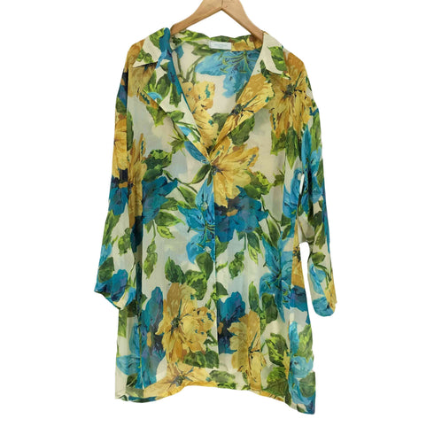 エミリオプッチ EMILIO PUCCI MADE IN ITALY リネン混 花柄L/S シャツ メンズ