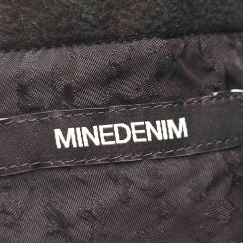 マインデニム MINEDENIM 裏地レオパード ダブルブレストピーコート メンズ 2
