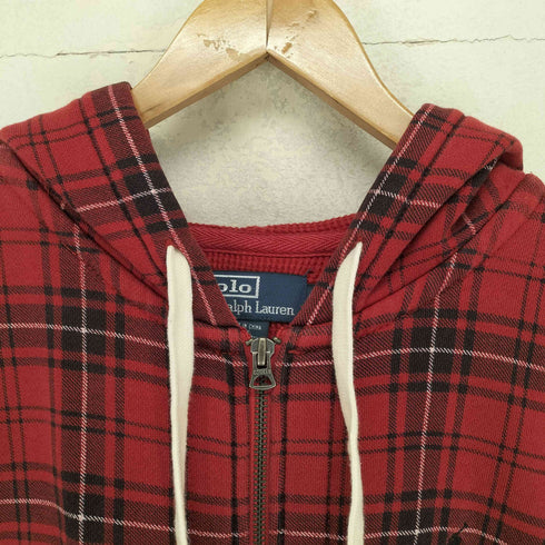 ポロバイラルフローレン Polo by RALPH LAUREN 裏地サーマルチェック柄ジップアップパーカー メンズ JPN:L