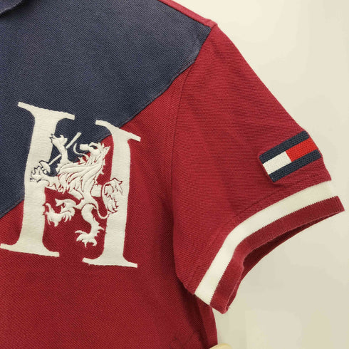 トミーヒルフィガー TOMMY HILFIGER ロゴ刺繍 マルチカラー S/S ポロシャツ メンズ import:M