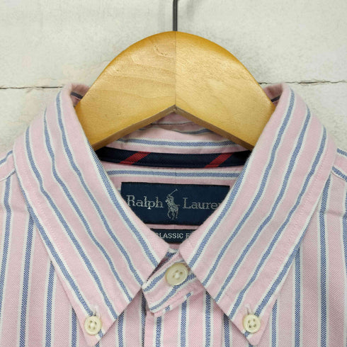 ラルフローレン RALPH LAUREN CLASSIC FIT ポニー刺繍 BDストライプL/S シャツ メンズ JPN:M