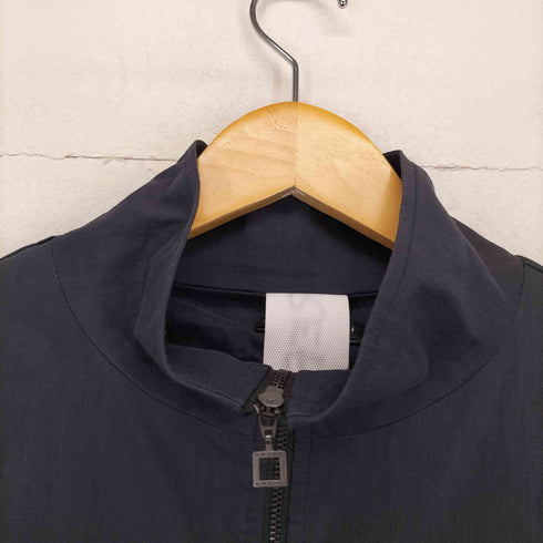 SARAH PACINI ポリリネン ラウンドジップポケット スタンドカラーコート Import メンズ ONE SIZE