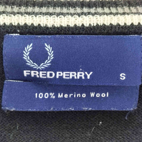 フレッドペリー FRED PERRY MERINO WOOL V-NECK メンズ JPN:S