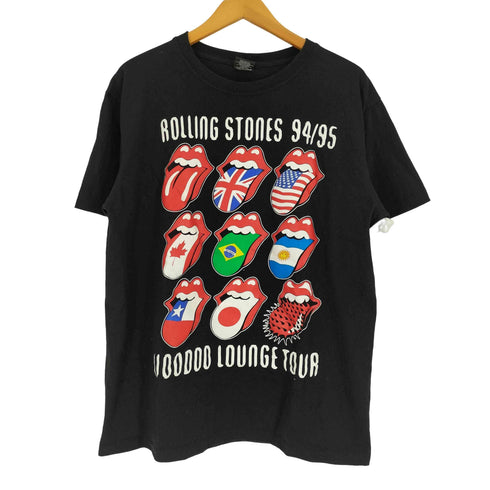ロックイェア rock yeah UOOOOO LOUNGE TOUR 94/95 リップタン 国旗 プリント S/S Tシャツ バンド Tシャツ メンズ