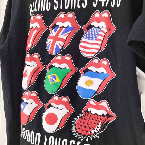 ロックイェア rock yeah UOOOOO LOUNGE TOUR 94/95 リップタン 国旗 プリント S/S Tシャツ バンド Tシャツ メンズ