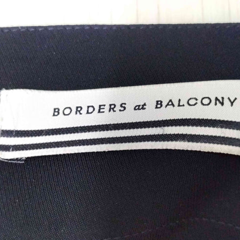 ボーダーズアットバルコニー borders at balcony ウエストレイヤード テーパードストレッチパンツ レディース 38