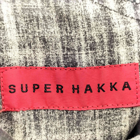 スーパーハッカ SUPER HAKKA S/S ジップアップ シャツ ワンピース レディース