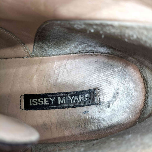 イッセイミヤケ ISSEY MIYAKE 黒タグ クレープソール チャッカブーツ クラック加工 メンズ JPN:25.5