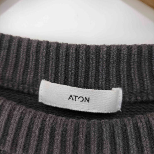 エイトン ATON STONE CASHMERE CREWNECK SWEATER メンズ JPN:4