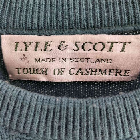 ライルアンドスコット LYLE&SCOTT カシミヤタッチ ウールケーブルニット メンズ L