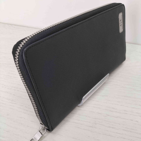 アルマーニエクスチェンジ ARMANI EXCHANGE 牛革 レザー ラウンドジップ 長財布 メンズ