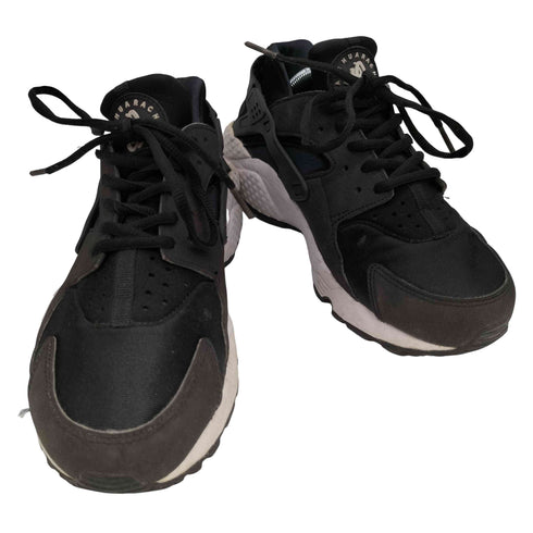ナイキ NIKE WMNS AIR HUARACHE RUN BLACK BLACK WHITE レディース 25