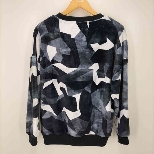 エーケイエム AKM 22AW VELOUR BOMBER SWEDISH CAMO DROP SHOULDER SWEDISH CAMO CREW スカンジナビアカモ クルーネック スウェット メンズ JPN:S