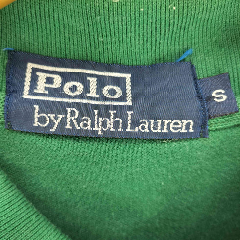 ポロバイラルフローレン Polo by RALPH LAUREN ポニー 刺繍 ポリ コットン L/S ポロシャツ メンズ import:S