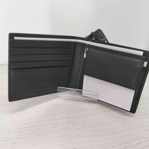 アルマーニエクスチェンジ ARMANI EXCHANGE ロゴ刻印 牛革 レザー 二つ折り財布 メンズ