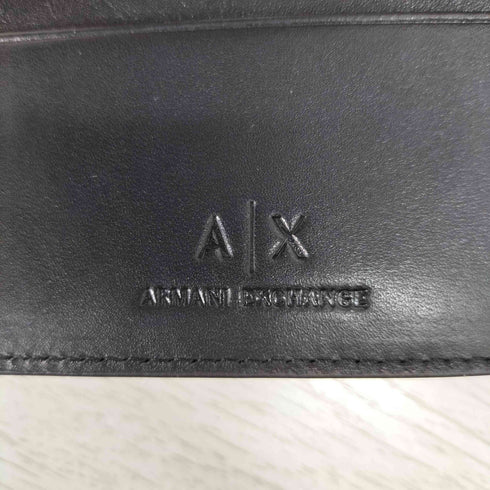 アルマーニエクスチェンジ ARMANI EXCHANGE ロゴ刻印 牛革 レザー 二つ折り財布 メンズ
