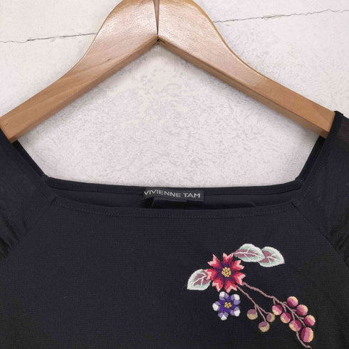 ヴィヴィアンタム VIVIENNE TAM 1999年モデル 花柄刺繍 ブラウス レディース JPN:0
