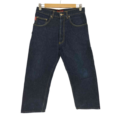 ステューシー Stussy 90S USA製 赤タグ インディゴ N.Y.L.T.L.A. パッチ ボタンフライ デニム パンツ 濃紺 メンズ 30