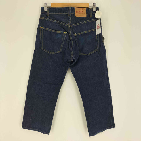 ステューシー Stussy 90S USA製 赤タグ インディゴ N.Y.L.T.L.A. パッチ ボタンフライ デニム パンツ 濃紺 メンズ 30