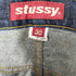 ステューシー Stussy 90S USA製 赤タグ インディゴ N.Y.L.T.L.A. パッチ ボタンフライ デニム パンツ 濃紺 メンズ 30