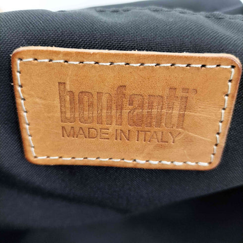 ボンファンティ bonfanti レザーハンドル巾着ショルダーバッグ レディース