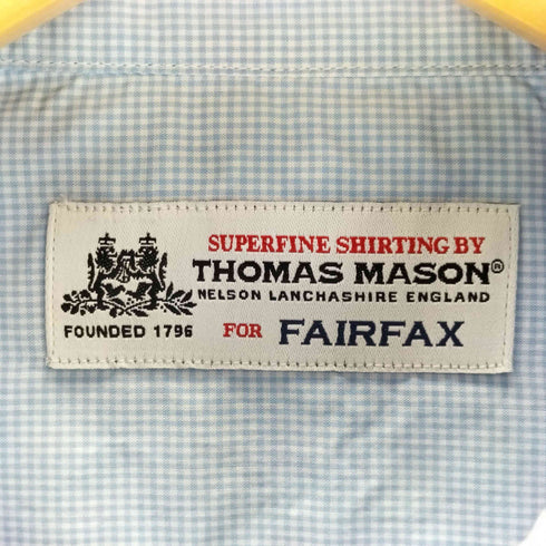トーマスメイソンフォーフェアファクス THOMAS MASON for FAIRFAX コットンレギュラーカラーシャツ メンズ import:L