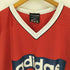 アディダス adidas 80-90S 万国旗タグ ロゴ プリント ボーダー 切替 メッシュ ゲーム シャツ メンズ import:M