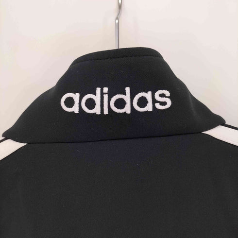 アディダス adidas 90S デサント製 トレフォイル ロゴ 刺繍 アーム スリー ストライプ トラック ジャケット ジャージ メンズ S-M