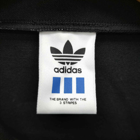 アディダス adidas 90S デサント製 トレフォイル ロゴ 刺繍 アーム スリー ストライプ トラック ジャケット ジャージ メンズ S-M