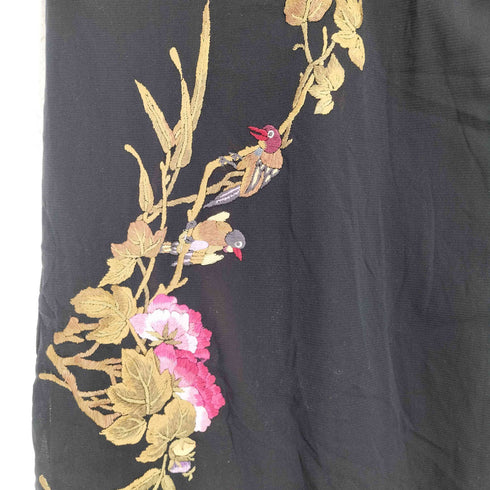 ヴィヴィアンタム VIVIENNE TAM 2000年モデル 花柄刺繍 チャイナレースノースリーブワンピース レディース JPN:0