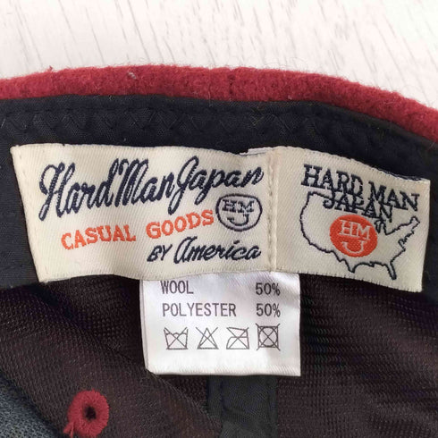 HARD MAN JAPAN ウールポリ ワッペンキャップ メンズ